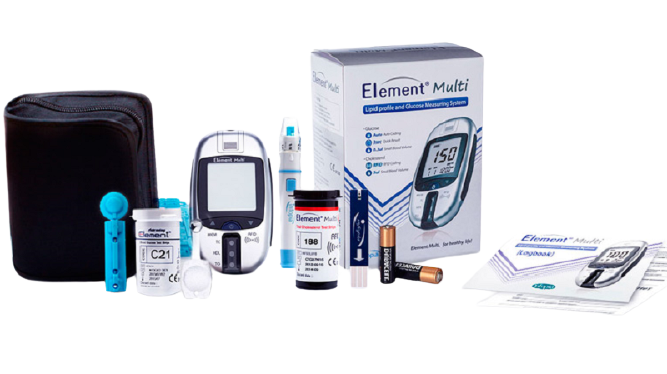 Система визначення ліпідного профілю та глюкози в крові Element Multi